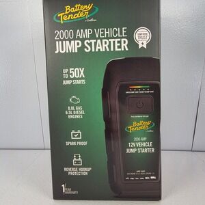 Battery Tender 2000 Amp Vehicle Jump Starter 12V 8.0L 6.5L Diesel Spark Proof